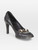 Gucci Black Leather Horsebit Heels