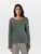 Sies Marjan Teal Metallic Knit Jumper