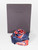 Valentino Garavani Blue & Red Silk Logo Print Scarf