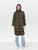 Max Mara Weekend Max Mara Khaki Furetto Puffer Coat With Hat
