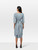 Max Mara 'S Max Mara Blue Bow Tie Midi Dress