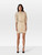 Sandro Beige Collared Belted Dress