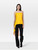 Dior Yellow Asymmetric Hem Strapless Top