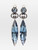 Gucci Navy Crystal Drop Clip On Earrings
