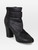 Chanel Black Suede CC Heeled Ankle Boots