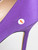 Manolo Blahnik Purple Hangisi Satin Heels