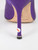 Manolo Blahnik Purple Hangisi Satin Heels