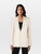 Victoria Beckham Ecru Single Breasted Hook Blazer