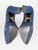 Prada Navy Point Toe Suede Pumps