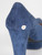 Prada Navy Point Toe Suede Pumps