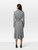 Maje Black & White Gingham Midi Dress