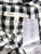 Maje Black & White Gingham Midi Dress