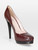 Miu Miu Burgundy Patent Pointed Toe Heels