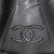 Chanel Black Leather Combat CC Boots