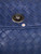 Bottega Veneta Blue Leather Intrecciato Leather Bag