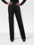 Moschino Black Virgin Wool Straight Leg Trousers