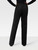 Moschino Black Virgin Wool Straight Leg Trousers
