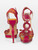 Dior Strappy Pink & Orange Leather Heels