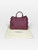 Burberry Burgundy Leather Banner Handbag