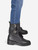 The Kooples Black Leather Buckle Mid Calf Boots