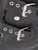The Kooples Black Leather Buckle Mid Calf Boots