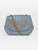 Rene Caovilla Blue Denim Embellished Crossbody Bag