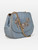 Rene Caovilla Blue Denim Embellished Crossbody Bag