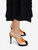 Fendi Panelled Leather Peep Toe Slingback Heels