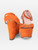 Gucci Orange Suede Horsebit Platform Sandals
