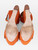 Gucci Orange Suede Horsebit Platform Sandals