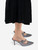 Manolo Blahnik Grey Pointed Toe Mules