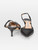 Manolo Blahnik Black Leather Slingback Kitten Heels