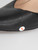 Manolo Blahnik Black Leather Slingback Kitten Heels