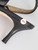 Manolo Blahnik Black Leather Slingback Kitten Heels