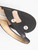 Manolo Blahnik Black Leather Slingback Kitten Heels