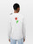 Balenciaga White Rose Print Long Sleeve Top