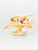 Loewe Gold Brass Beetle Pin