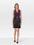 Sandro Purple & Black Silk Belted Dress