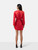 Sandro Red Mini Long Sleeve Dress