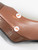 Chanel Brown Leather & Patent CC Pumps