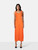 Jean Paul Gaultier Orange Sheer Midi Dress