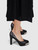 Chanel Black Leather CC Cap Toe Platform Pumps Chanel Black Leather CC Cap Toe Platform Pumps