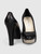 Chanel Black Leather CC Cap Toe Platform Pumps Chanel Black Leather CC Cap Toe Platform Pumps
