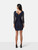 Diane Von Furstenberg Navy Lace Mid Sleeve Dress