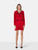 Self-Portrait Red Crystal Embellished Knit Mini Dress