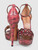 Alaïa Pink Lizard Embossed Patterned Heels