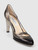 Jimmy Choo Black Leather Cut Out Almond Toe Pumps