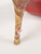 Christian Louboutin Snakeskin Cut Out Peep Toe Heels