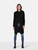 Max Mara Black Mid Length Open Front Coat