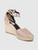 Valentino Garavani Purple Leather Rockstud Espadrille Wedges